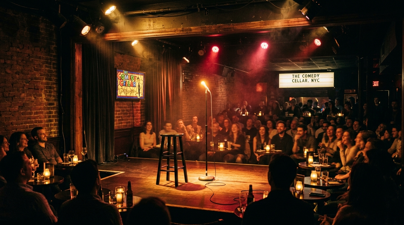 Show de roast en el escenario del Broadway Comedy Club